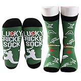 JNIAP Cricket Socks Cricket Lover Gift Cricket Player Gift Cricket Sport Socks Lucky Cricket Sock (CRICKET socks)