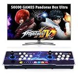 RegiisJoy 50000 in 1 Pandoras Box Ultra Arcade Game Console , Retro Game Machine for PC & Projector & 4K TV, 3D Games, Search/Save/Load/Pause Games, 1280X720,256G TF