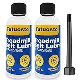 2 Pcs Treadmill Lubricant for Belt, 100% Silicone Treadmill Belt Lubricant, 5.6 oz Lubricant, with Precision Screw Cap, Viscosity 500CS, Suitable for Most Treadmills, Silicone Oil for Acrylic Pouring