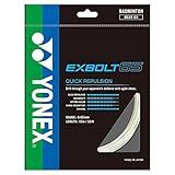 YONEX BG Exbolt 65 Badminton String (White)