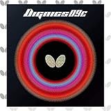 Butterfly Dignics 09C Table Tennis Rubber - 1.9 or 2.1 mm - Red or Black - 1 Inverted Table Tennis Rubber Sheet - Professional Table Tennis Rubber - Rubber of Choice for Timo Boll
