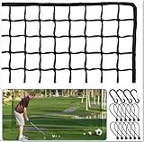 Amazgolf Golf Net,10x10Ft Golf Practice Net,Sports Practice Barrier Net, Heavy Duty Ball Netting Golf Hitting Net, DIY Ball Net,Baseball Net Hockey Net and Chipping Net