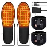 Heated Insoles with Removable 7.4V Battery Packs | Up to 12 Hours of Warmth | ETL-Certified Charger | Adjustable Temperature Foot Warmers for Men & Women