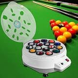 Carivia Pool Ball Cleaner,110V Automatic Billiard Ball Cleaner,Pool Ball Cleaner Machine,Electronic Pool Balls Polishing for 16 Billiard and Snooker Balls