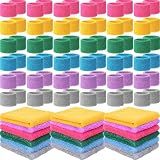 Lounsweer 72 Pcs Wrist Sweatbands Bulk, Multicolor