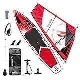 Spatium 6m² Wind Sail Inflatable Windsurfing Board Inflatable Windsurf Sail Board for Newbie Friendly Windsurfer