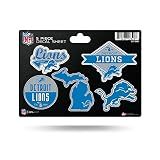 Rico Industries NFL Football Detroit Lions 5-PC Sticker Sheet