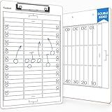 SCRIBBLEDO Football Dry Erase Board for Coaches 15x9 Double Sided Whiteboard Coaching Clipboard Equipment Football Accessories The Perfect Coach Gifts