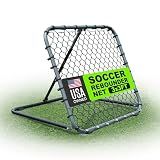 QUICKPLAY Pro 3x3 Soccer Rebounder Net - Adjustable Angle Bounce Back