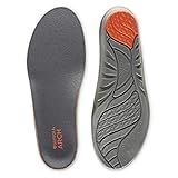 Sof Sole mens High Arch Performance Full-length Insole, Grey, 9-10.5 US