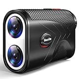 Range Finder Golf Rangefinder with Slope - 1200 Yards Laser Range Finder with Flag Lock, Vibration, 7X Magnification, Rechargeable with Magnetic Mount – Ideal Golf Accessories for Golfers & Hunting