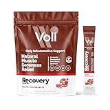 Voli Recovery - Post Workout Superfood Powder | Plant-Based Drink Mix Packets with Curcumin, Ginger & Vitamin C for Muscle Recovery & Immune Support, Inflammation & Leg Cramps Support, Vegan, 15 Count