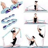Meishen Nitpicker Stretching Straps Hamstring Stretcher Device Elastic Exercise Band Yoga mat Carrying Straps Leg Exercise Equipment Stretching Strap with Loops for Flexibility Stretch Strap 11 Loops
