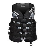 O'Neill Men's Superlite USCG Life Vest,Black/Black/Smoke:White,L
