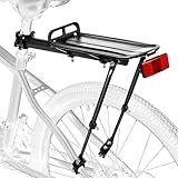 YONTUO BCR11:Rear Bike Rack,Bike Cargo Rack,Aluminum Alloy,Large Size Reflective,Retractable,Universal,Height Adjustable