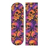 SUABO Skull Puttern Skateboard Grip Tape Sheet Scooter Deck Sand Paper 9" x 33"