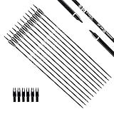 TIGER ARCHERY 30" Carbon Arrows for Compound Recurve Bow Hunting Target