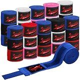 15 Pairs Boxing Wraps for Hand 180 Inch Boxing Hand Wraps Bulk Martial Arts Sports Handwraps for Boxing Kickboxing Mexican Style Hand Wraps for Muay Thai MMA Kickboxing Training Gym (Classic Colors)