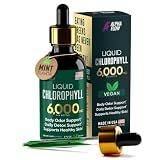 Chlorophyll Liquid Drops 6000mg - For Men and Women - Peppermint Flavor