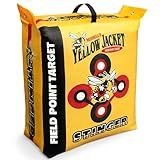 Morrell Yellow Jacket Stinger, Field Point Archery Target with 2 Shooting Sides & 10 Bullseyes - Portable Backyard Hunting Practice Bag with E-Z Tote Carrying Handle & Easy Arrow Removal