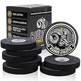 Bighorn Athletics Jiu Jitsu Finger Tape, Rock Climbing Tape | Multipurpose for Sports & Injuries: MMA, Volleyball, Football, Basketball, Tennis, Golf, Hands & Toes, 0.5-Inch x 45-feet, 8-Rolls, Black