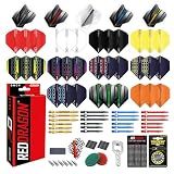 RED DRAGON Pro Aluminium Darts Accessory Pack - Aluminium Shafts, Flights, Flight Savers, O-Rings, Grip Wax & Point Sharpener - Darts Customization Kit