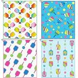 Hosuly 4 Pcs Sweat Towels Microfiber Athletic with Clip,Classic Dinkball