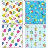 Hosuly 4 Pcs Dinkball Sports Towels Funny Microfiber Athletic Towels for Sweat with Carabiner Clip Dinkball Lover Gift Retirement Gift for Women Men(Classic Pickle)