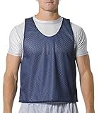 A4 Mens Lacrosse Reversible Practice Jersey, XL, Navy/White