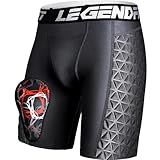 Legendfit Men Baseball Sliding Underwear w/Cup Athletic Padded Compression Shorts Protector Support Football