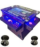 Top Us Video Arcades Full Size Commercial Grade Cocktail Arcade Machine 3515 Games Lift Up / Tilt Screen 26.5 Screen Tempered Glass 2 Stools Included 5 Year Warranty Dark Wood