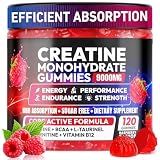 Creatine Monohydrate Gummies 5000MG, Creatine Gummy for Men & Women 120Ct
