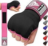 RDX Gel Boxing Hand Wraps Inner Gloves Men Women, Quick 100cm Long Wrist Straps, Elasticated Padded Fist Under Mitts Protection, Muay Thai MMA Kickboxing Martial Arts