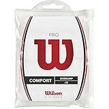 WILSON WRZ4016WH Pro Tennis Overgrip 12-Pack,White
