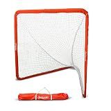 GoSports Regulation 6 ft x 6 ft Lacrosse Net with Steel Frame - The Only Truly Portable Lacrosse Goal, Backyard Setup in Minutes