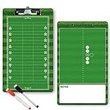 Picassosky Football Clipboard Dry Erase for Coach,Football Coaches Clipboard,Clipboard for Coaches,Dry Erase Double-Sided Football Clipboard for Coaching