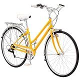 Schwinn Wayfarer Hybrid Bike, 700c Mens and Womens Bike, 7-Speed Hybrid Bicycle, Retro Steel Frame, Front and Rear Linear Pull Brakes, Fenders, Cargo Space, Adult Bicycle