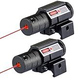 LECPECON Red Dot Laser Sights Compact Tactical Laser Sight Scope with Picatinny Mount for Rifles Pistols Handguns 2PACK