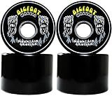 Bigfoot Longboard Wheels 80A Shr Mountain Cruisers, Black, 76mm