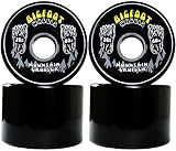 Bigfoot Longboard Wheels 80A Shr Mountain Cruisers, Black, 76mm
