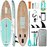 Niphean Inflatable Stand Up Paddle Board with SUP Accessories, Anti-Slip EVA Deck, 10'6'' Inflatable Paddle Boards for Adults & Youth of All Skill Levels