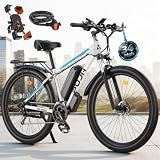 PUJH 2000W Ebike 48V 17.5Ah 29" Electric Bike Max 80Mi for Off-Road Adults