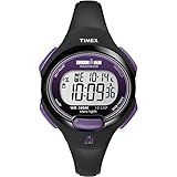 Timex Women's Ironman Triathlon Essential 10 34mm Watch – Black & Purple Case with Black Resin Strap
