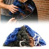 Threehoney Punching Bag Biodegradable Filler Boxing Bean Bag Filler Refill Shredded Textile Scraps Stuffing for Muay Thai Adults and More(Yarn,12 lb)