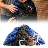 Threehoney Punching Bag Biodegradable Filler Boxing Bean Bag Filler Refill Shredded Textile Scraps Stuffing for Muay Thai Adults and More(Yarn,12 lb)