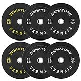 Fitvids 2" Olympic Bumper Plate Weight Plates with Steel Hub, 120-Pound Set, 2x 10LB, 2x 15LB, 2x 35LB