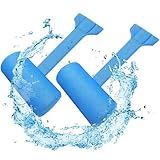 Kigley 2 Pcs Chaise Lounge Headrest Pillow for Patio Outdoor Pool Headrest Pillow Quick Drying Lounger Supplies for Adult with Non Slip Weighted Tail(Blue)