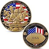 American Football Spirit Challenge Coin – 3D Relief Double-Sided Design, Tribute to Teamwork & Sportsmanship, for Fans and Players