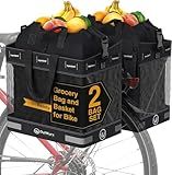 Grocery Pannier for Bicycle or Ebike 2 Pack