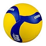 Mikasa Indoor Volleyball V360W Soft Material and for Practice (Blue/Yellow)